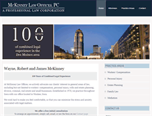 Tablet Screenshot of mckinneylawoffice.com